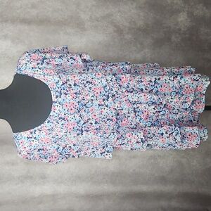 Westport Women's Plus Size Floral Ruffle Top Size 1X